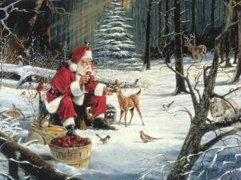 рисовал Санта-Клауса